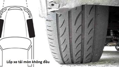 Lốp xe tải mòn không đều